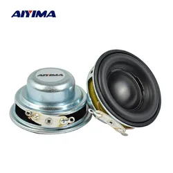 AIYIMA Audio 2Pcs 40MM 4 Ohm 5W Full Range Speaker Rubber Side NdFeB Magnetic Mini Portable Loudspeaker Sound Home Theater