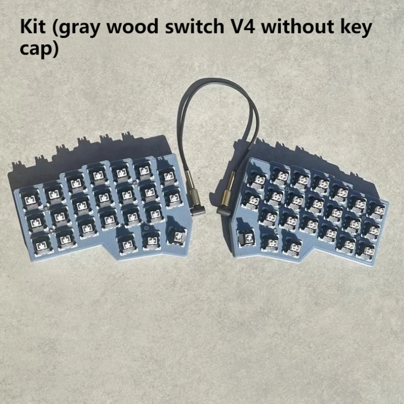 CORNE Split Keyboard Ergonomic Split RGB Backlight Hot-swappable Keyboard QMK VIAL Key Change Customized Game Split Keyboard