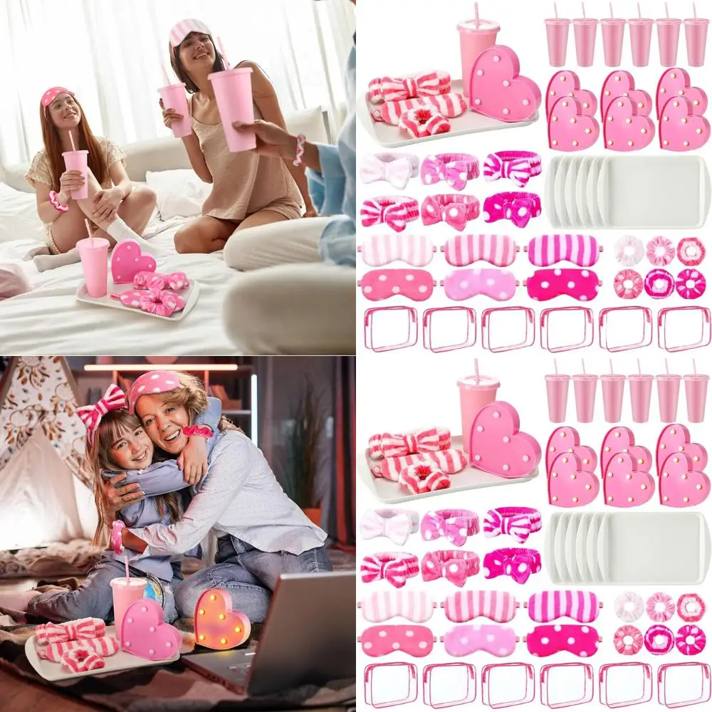 

Набор для вечеринки в честь Дня святого Валентина и Дня дружбы из 42 предметов розового цвета: маски для глаз, светодиодные лампы и многое другое