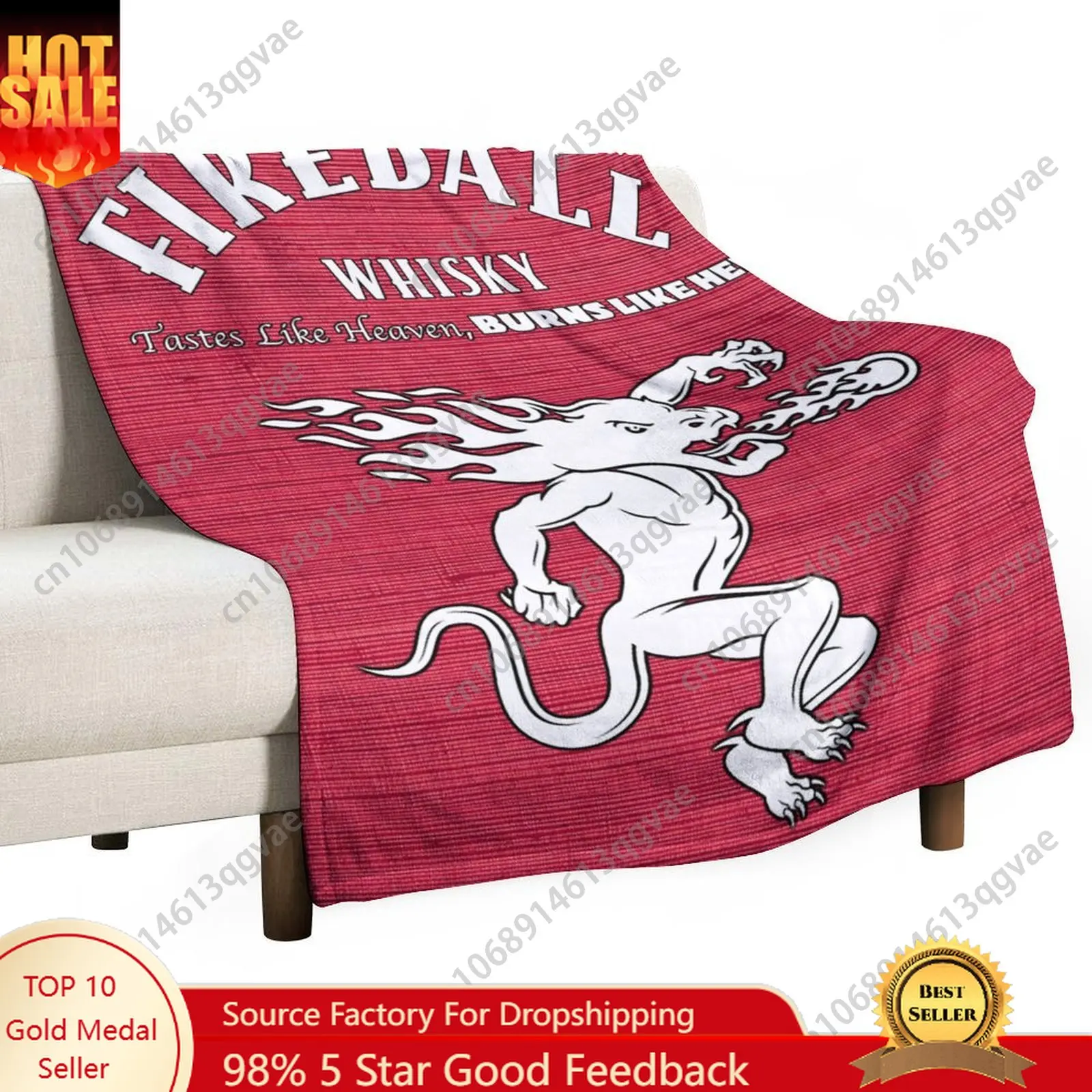 

Fireball Cinnamon Flannel Blankets Are Soft Comfortable and Warm Whisky Perfect for Winter Naps Homes Offices Travel Camping