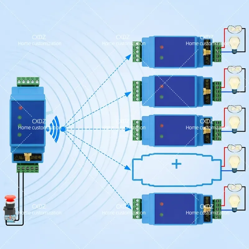 One to Many Remote Control Switch Wireless Transmission Module Industrial Transceiver IoT LA101