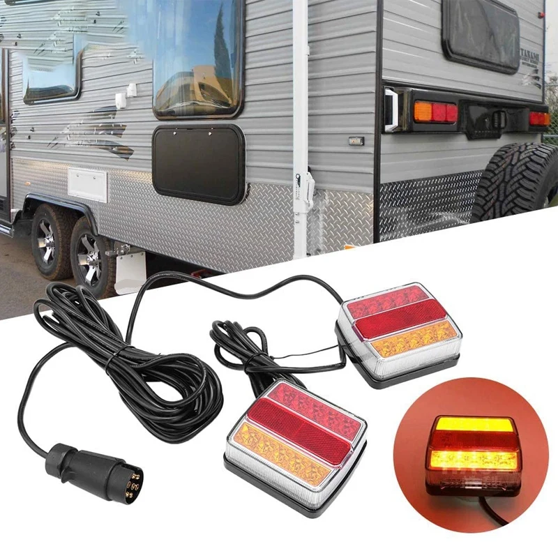 

1 Set 12V Trailer Light Kit Tail Light Trailer Lights License Plate Light Lamp For Truck Caravans Horse Boxes Trailers