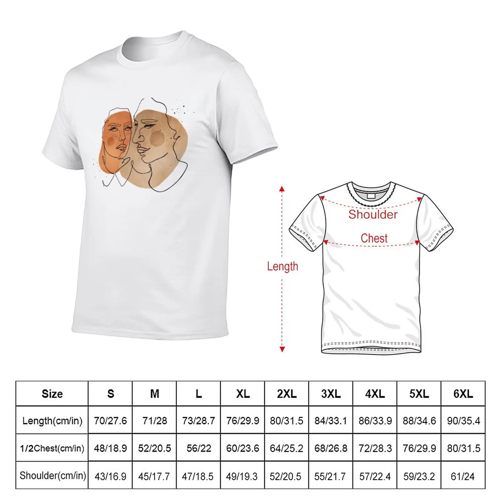 New Reylo Transference line art T-Shirt korean fashion animal print shirt for boys designer t shirt men