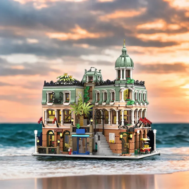 5198pcs MOC Modular Buildings Grand Boutique Hotel 10297x2 Model Toys Building Blocks Architecture Christmas Gift Idea Display