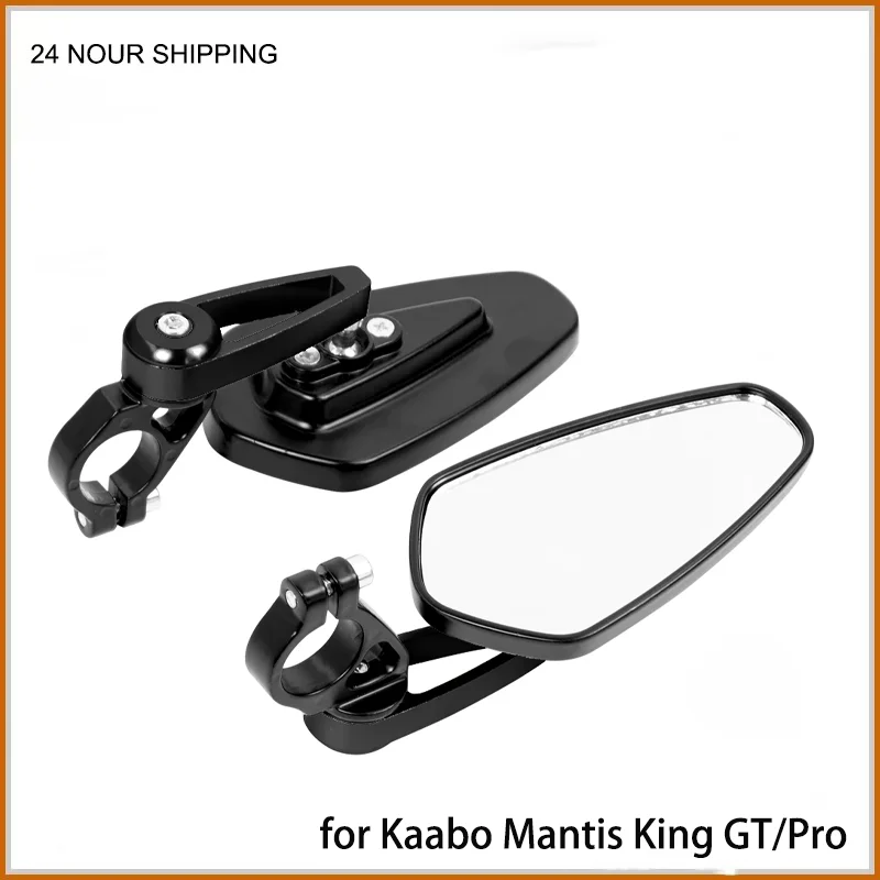 Handlebar Reflector Rear View Mirror Safety Adjustable Rotatable Mirror for Kaabo Mantis King GT Electric Scooter Part