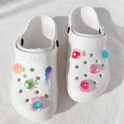 Ocean Animals DIY Accessories Beach Children Holes Shoes Decoration Cute Cartoon Shoe-buckle Sets Handmade Kids Boys Girls Gifts