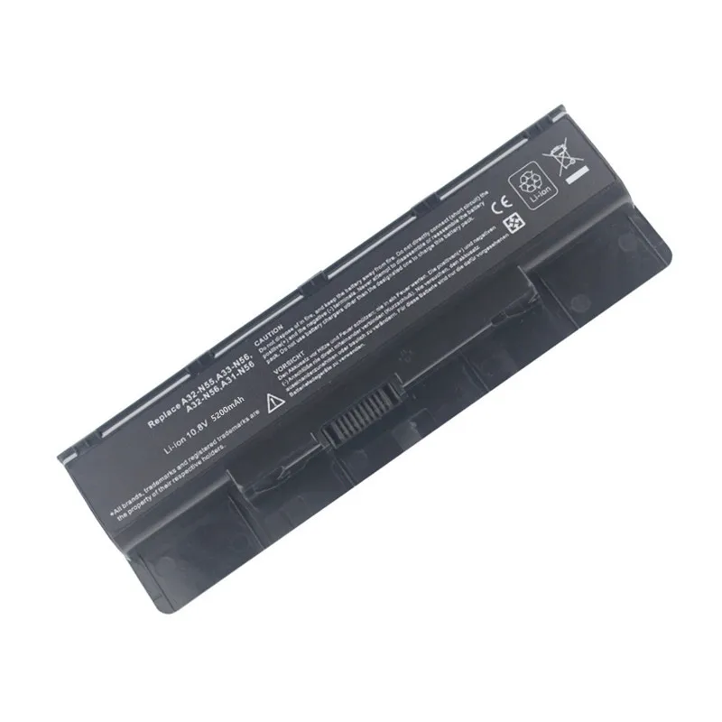 Laptop Battery For ASUS N46 N46VM N76VJ N76VM N76VZ N76 N46V N46VZ N56 N46VJ A32-N56 N56V N56VJ N56VZ N56VM A31-N56 A33-N56 B53V