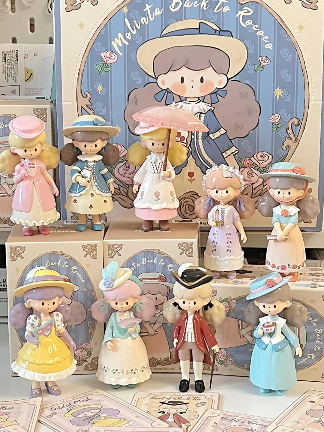 Molinta Back To Rococo Series Blind Box Surprise Box Original Action Figure Cartoon Model Mystery Box Collection Girls Gift