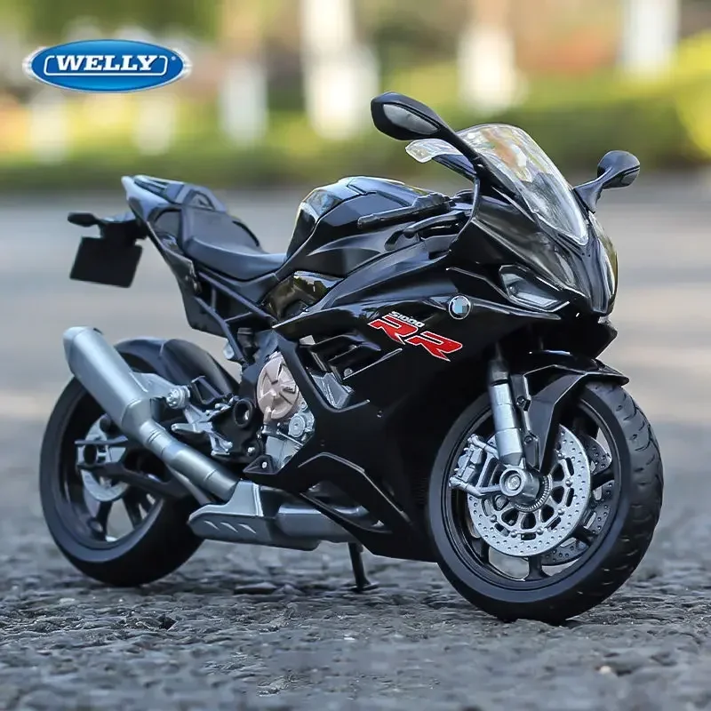 

WELLY 1:12 2021, BMW S1000RR, спортивная модель мотоцикла из сплава, литая под давлением металлическая модель мотоцикла для уличных гонок, коллекция игрушек, подарок
