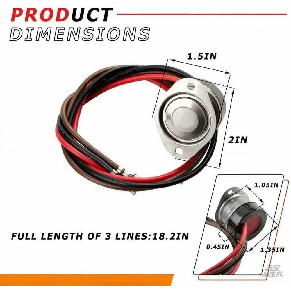 5709L Defrost Thermostat for Refrigeration Equipment Fits Bohn Climate Control Units Sealed Against Moisture Ingress