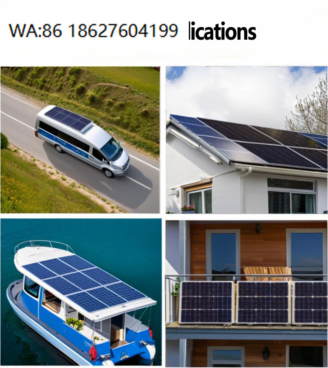 300W-430W High Performance Flexible Solar Panel, Thin Film Waterproof Module for RV Yacht Outdoor Use