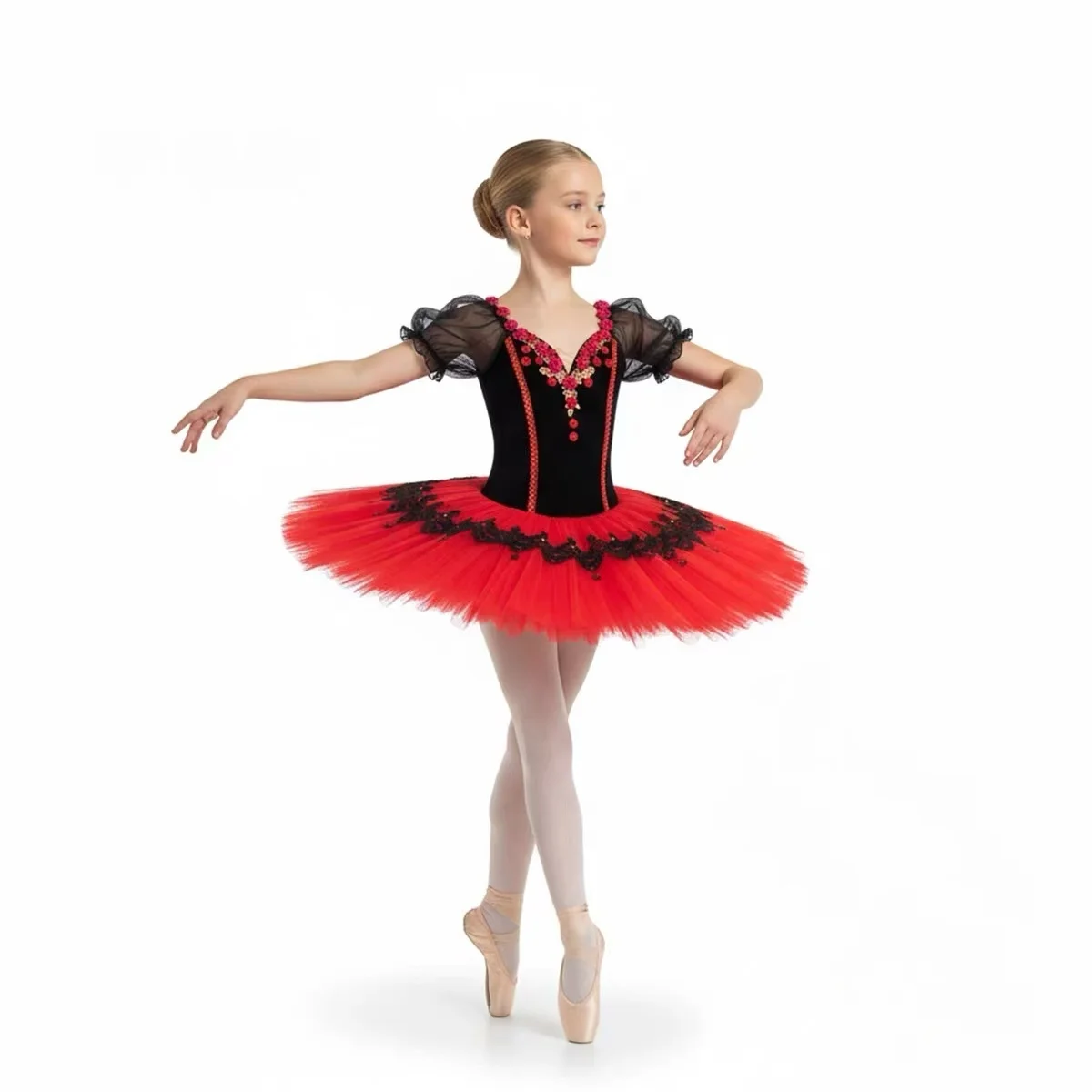 Ballet skirt, little swan dance performance costume, fluffy skirt, million clown tutu skirt performance costume