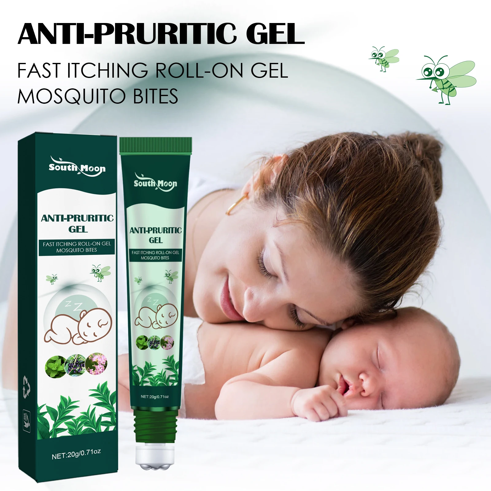 

Anti-pruritic gel mosquito cream baby children adults repellent fast itching roll-on gel mosquito bites Anti-Itching