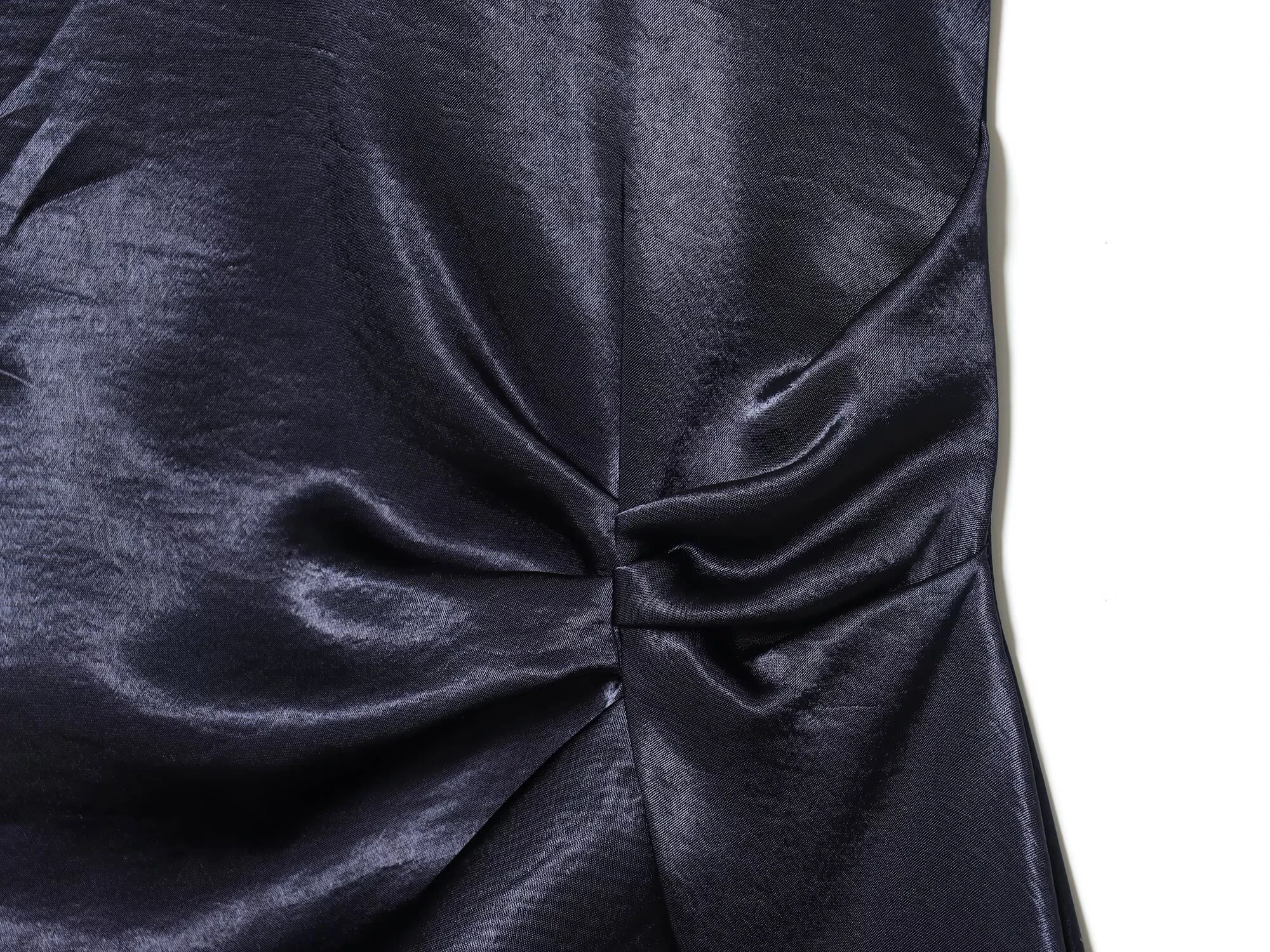 DEEABAE hiver femmes sexy col montant sans manches soie satin texture patchwork dentelle mini robe