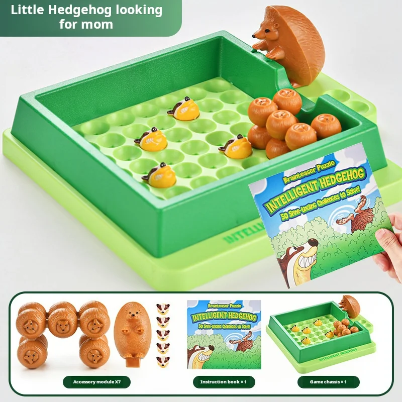 

Kids Hedgehog Board Games Maze Labyrinth Puzzle Logic Toy Montessori Education Funny Rolling Table Game Boy Girl Gift