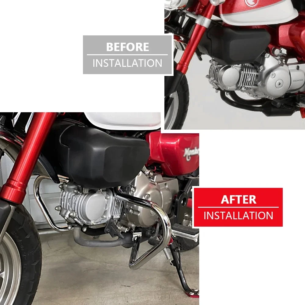 Applicable to Honda Monkey 125 Motorcycle accessories anti-fall protection bar bumper lower engine guard plate Engine guard