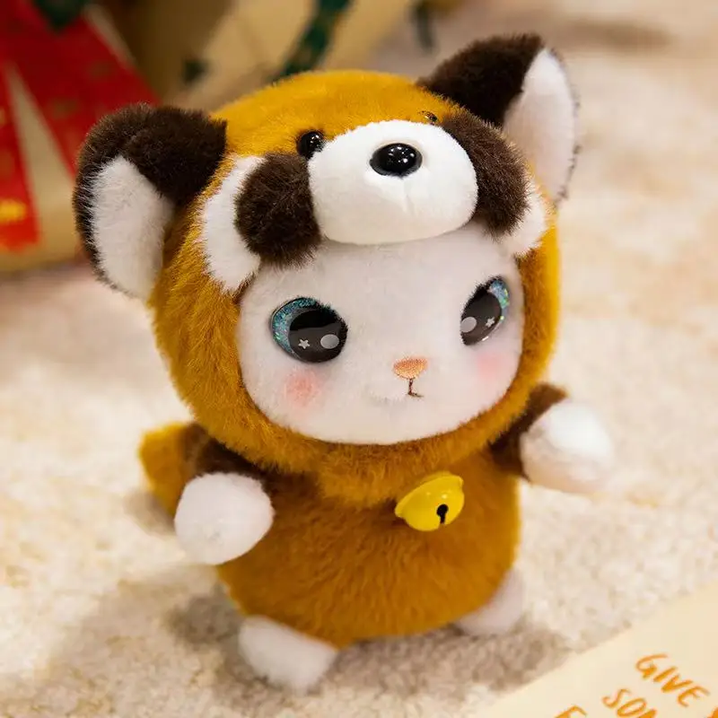 20 cm Neue Panda Fuchs Kuh Elefant Affe Küken Kaninchen Puppe Gefüllte Plüsch Spielzeug Spaß kinder Geschenk Transformation Schreibtisch büro