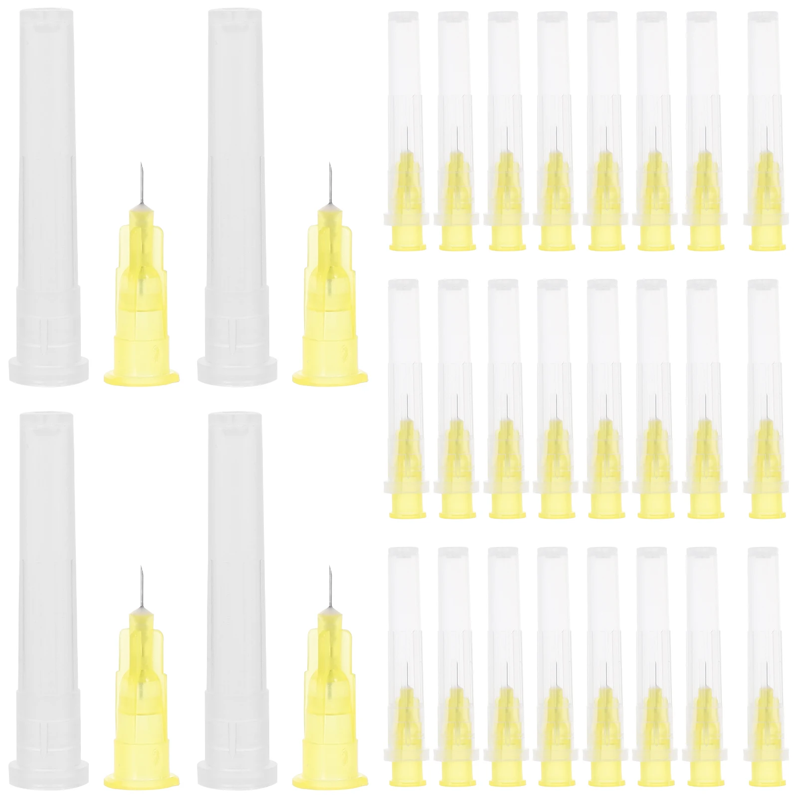

100pcs Dispensing Needles Syringe Tip Replacement For Laboratory Compact Lightweight Portable Disposable Needle Tips