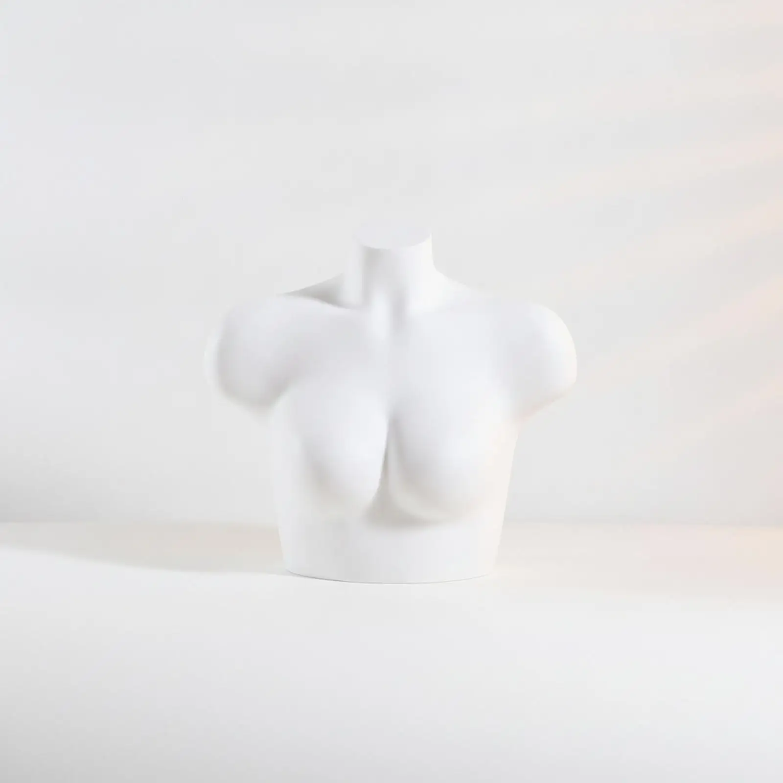 White Plastic Women Torso Mannequin Bust Half Body Display for Bra Lingerie Swimsuit Retail Shop Window Visual Merchandising