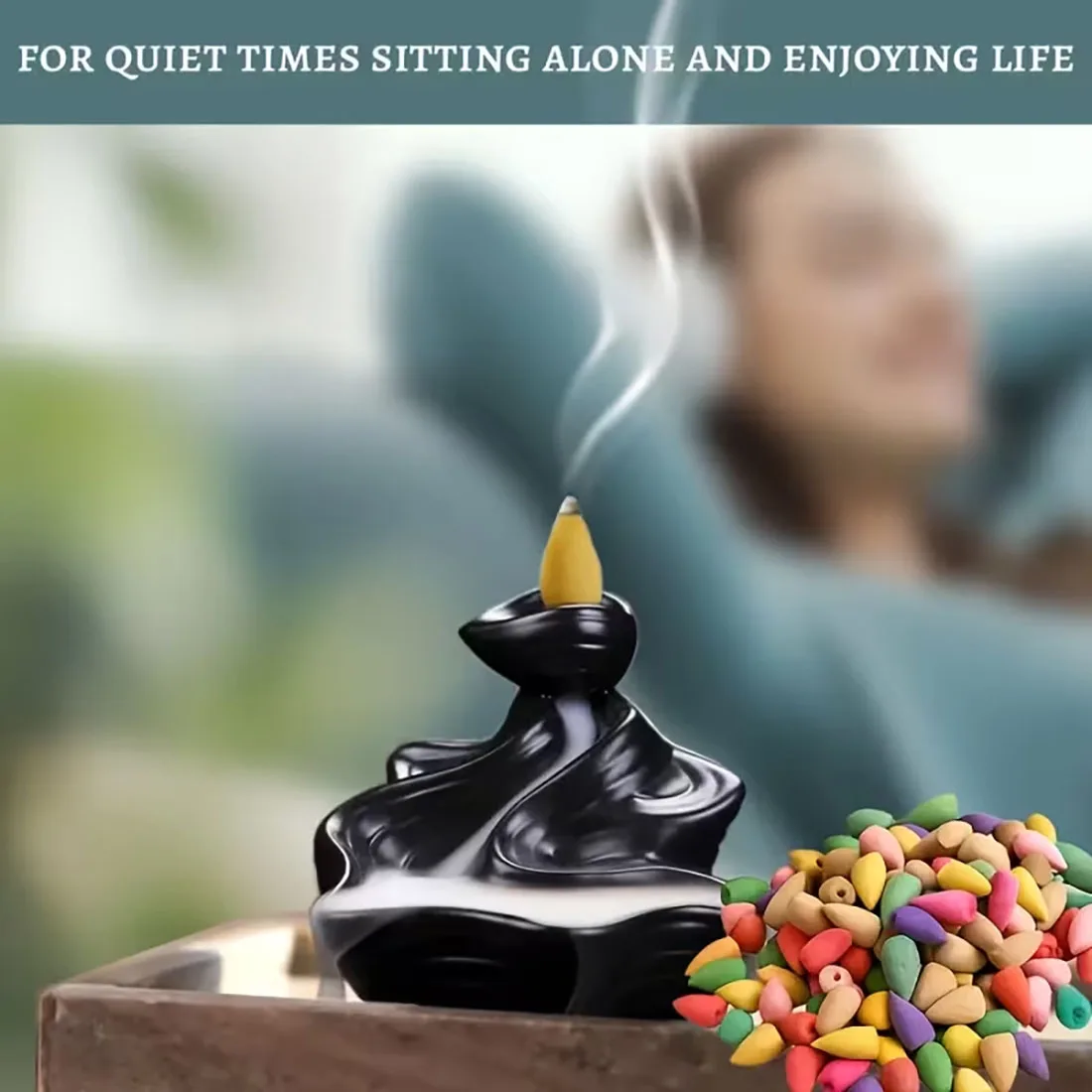 48/99/19/teilige Räucherkegel mit natürlichem Rückfluss |     9 Arten natürlicher Duft |     Reinigen Sie den Körper und den Geist |     Geeignet für Meditation, Entspannung und Weihnachtsgeschenke |
