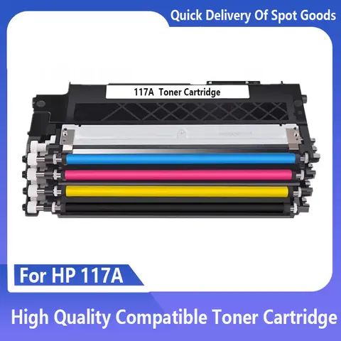 4Color Compatible Toner Cartridge with Chip for HP Color Laser 150A 150W 150NW MFP 178NW 179FNW 117A W2070A W2071A W2072A W2073A