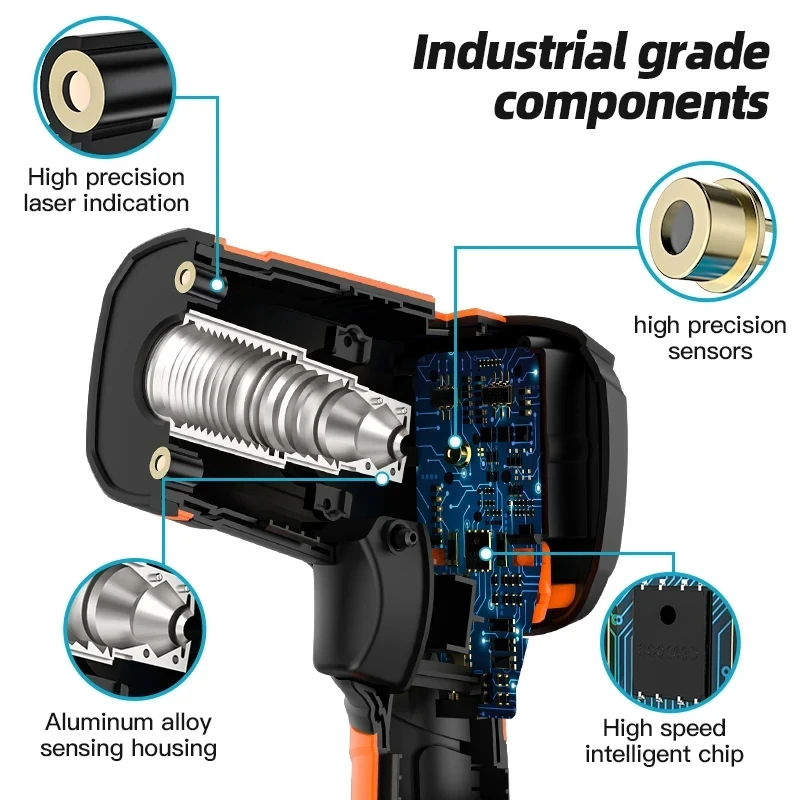 IR05A ~50°C~1600°C With K-type Digital Infrared Thermometer Laser Thermometer Non Contact Laser Thermometer industrial Tool