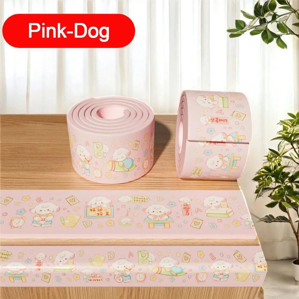 

2 м защитная полоса для края стола, мягкая мультяшная подушка для стола, противоударная подушка, водонепроницаемая утолщенная защита для угла стены для безопасности ребенка