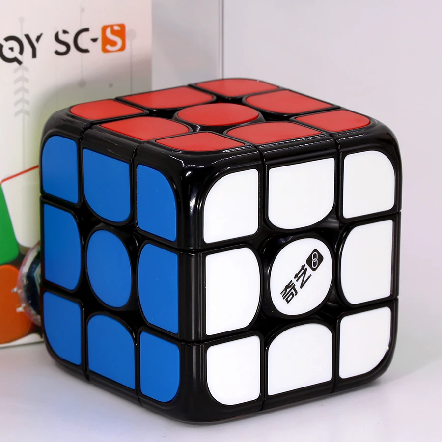 QY AI-Cube de Vitesse Intelligent avec Connexion Bluetooth, Ultime Lecteur Individuel avec Batterie Longue Durée, Puzzles Logiques 3x3, 3x3x3