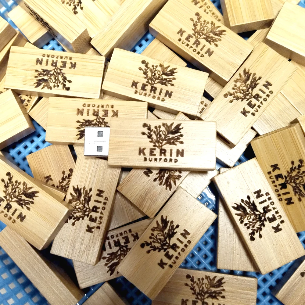 50pcs/lot Wooden Wedding Usb 3.0 Flash Drive 128GB Natural Wood Pendrive 8GB 16GB U Disk 32GB 64GB Memory Stick Free Custom Logo