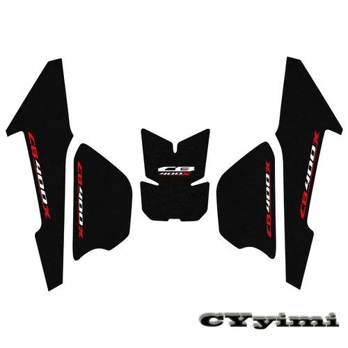 Para CB400x CB500X CB 400X 500X Protector de motocicleta almohadilla de tanque de aceite antideslizante pegatina Gas rodilla agarre tracción lateral 3M calcomanía