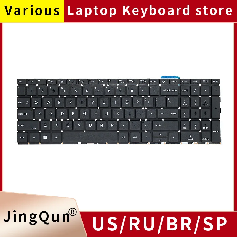 Original New US Russian Laptop Keyboard For HP ProBook 450 G8 455 G8 455R G8 650 G8 HSN-Q27C HSN-Q31C With Backlight