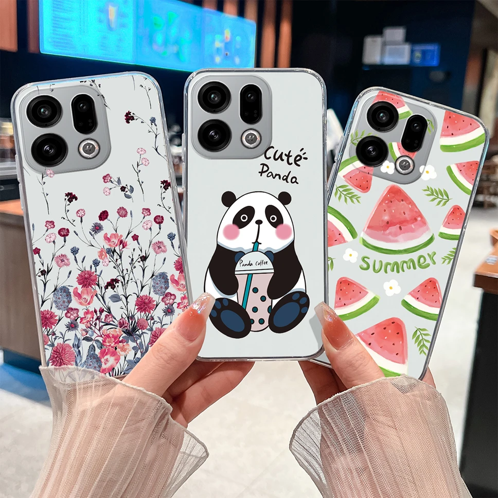 حافظة هاتف لهاتف اوبو فايند X9 برو موضة رائد الفضاء ناعمة نحيفة من مادة البولي يوريثان الشفاف الممتص للسيليكون لهاتف اوبو فايند X 9 خفيفة الوزن فوندا