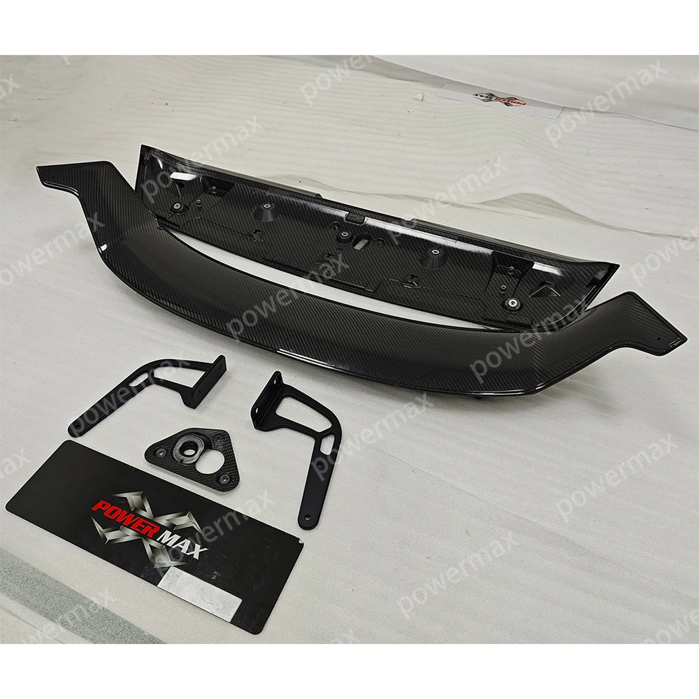 Real Carbon Fiber GRMN Style Rear Trunk Spoiler For Toyota GR Yairs Car Accessories Bodykit Roof Trunk Wing