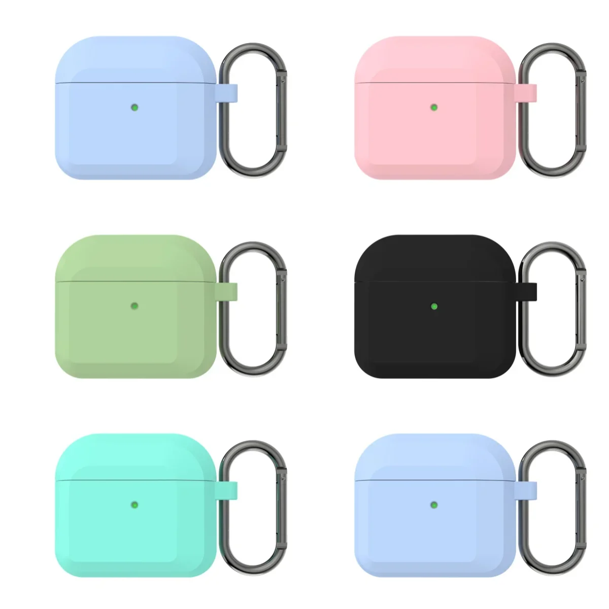 Silikonhülle für Apple Airpods 4/Airpods 3 Hüllen Kopfhörerschutz Kopfhörer Weiche Gummihülle für Airpods Pro 2 Zubehör