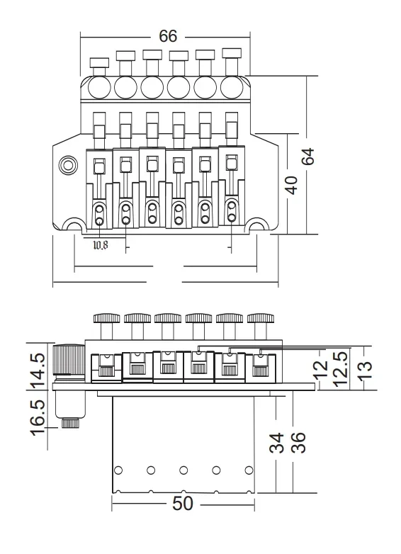 6-струнная Электрогитара Wilkinson WODL1, двойная блокировка, мост системы Tremolo, 42 мм, R2, черная гайка