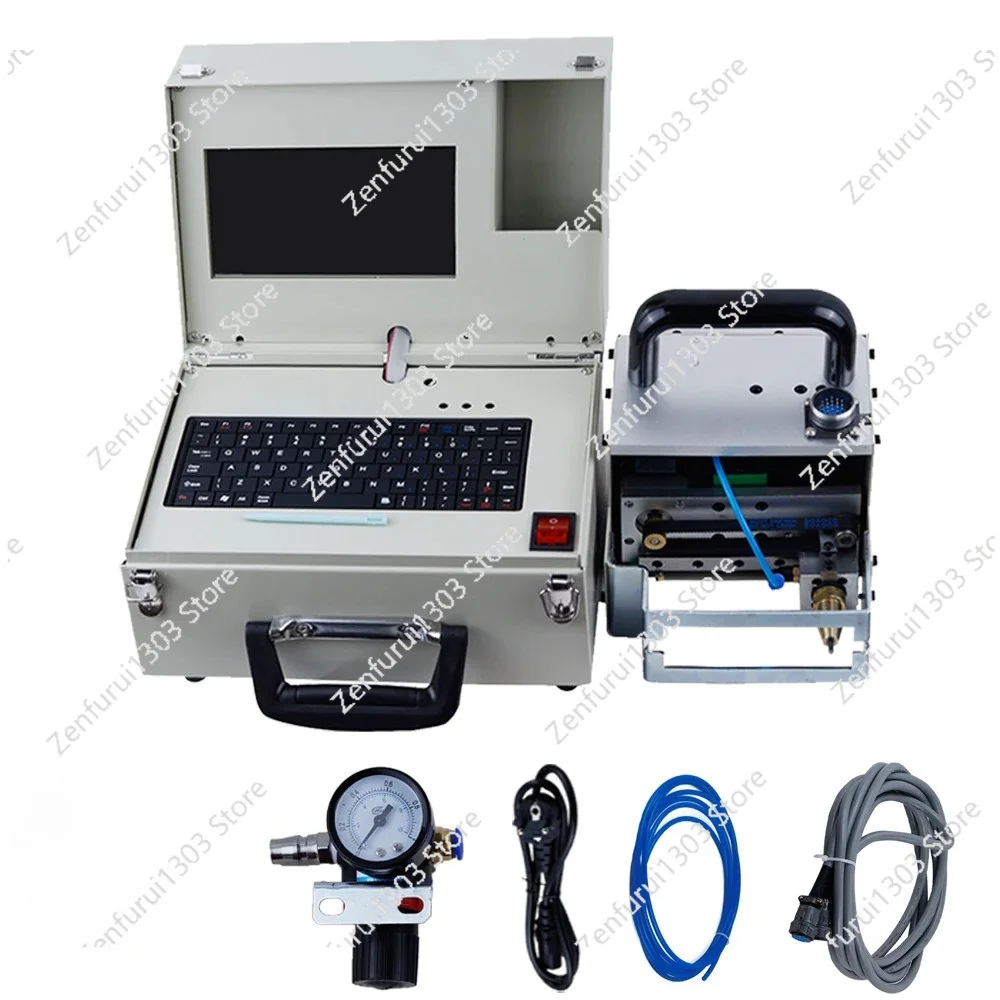 Portable Metal Pneumatic Dot Peen Marking Machine For VIN Code(80*30mm) Frame Marking Machine chassis number 220V/110V