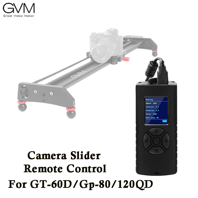 

GVM Camera Slider Remote Control Motor For GT-60D/GVM GP-80QD/120QD/GVM GR-120QD/GVM GR-80QD