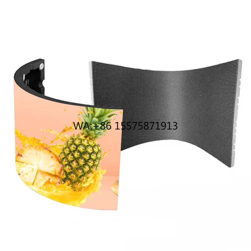 High Definition Vertical Flexible LED Display Modules Soft Video Wall Curved Panel Led Screen HDR 800cd/m Brightness IP45