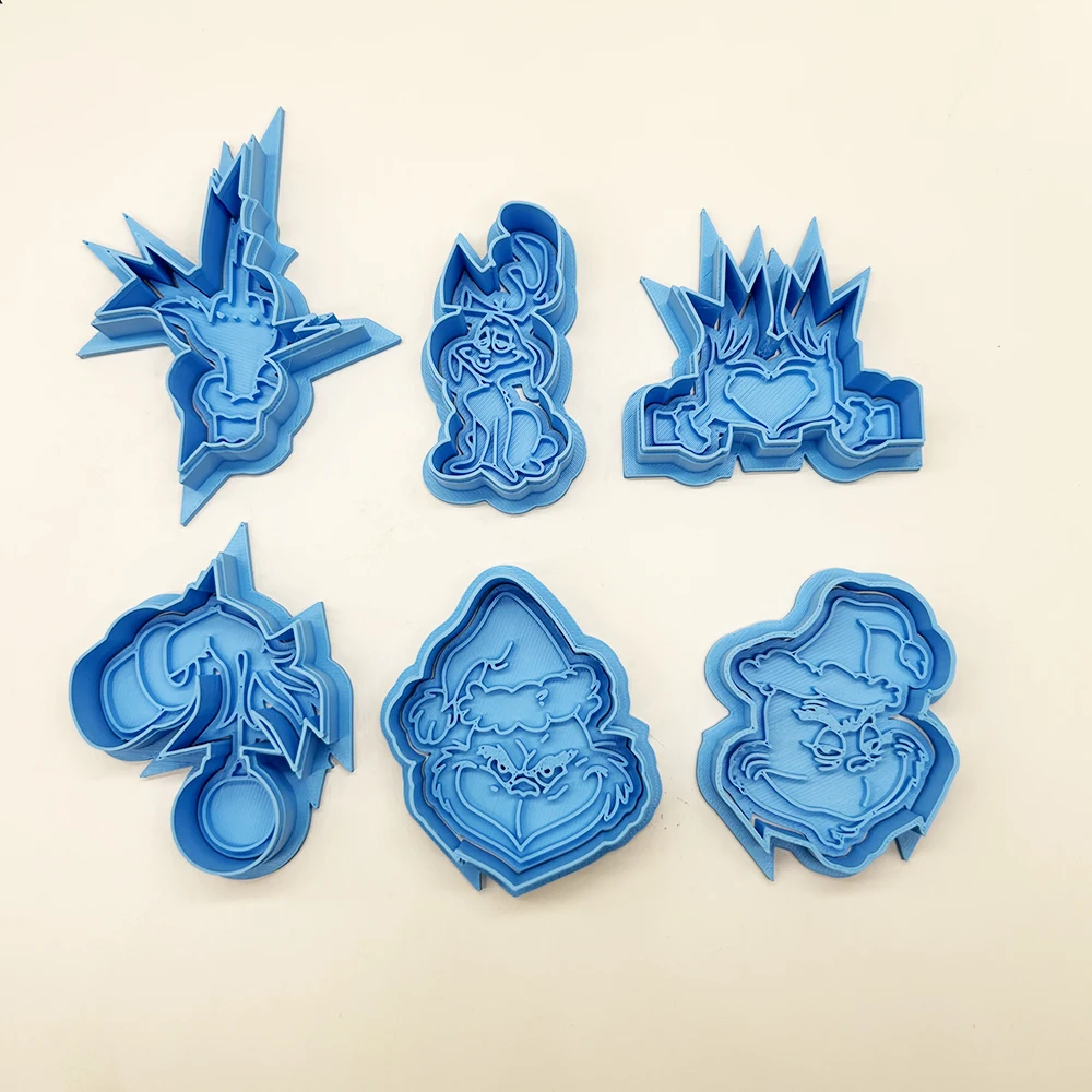 عيد الميلاد قاطعة البسكوت سانتا غرينش قالب البسكويت أدوات خبز قالب الكعكة