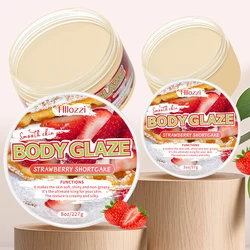 8oz/2oz Large capacity strawberry body glaze moisturizing refreshing non-greasy body rejuvenation cream