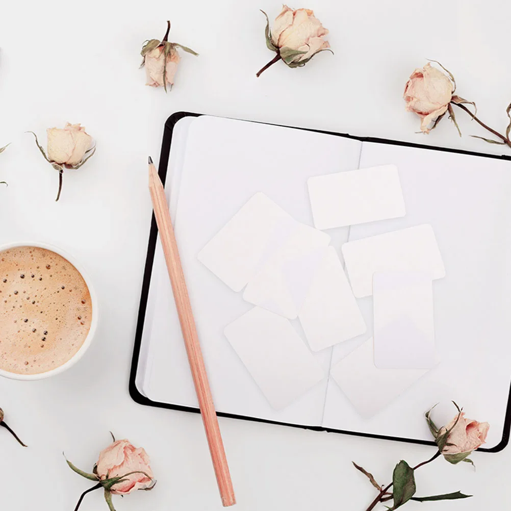 500 stuks blanco kraftpapier kaarten dikke notitiekaarten voor thuisstudie kantoor flashcards memo creatieve blanco visitekaartje
