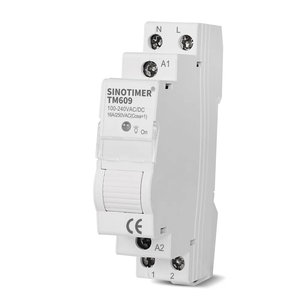 100-240V 16A TM609 Wifi Tuya Smart Timer Switch APP Remote Control Wireless Countdown Time Switch 35mm DIN Rail Time Switch