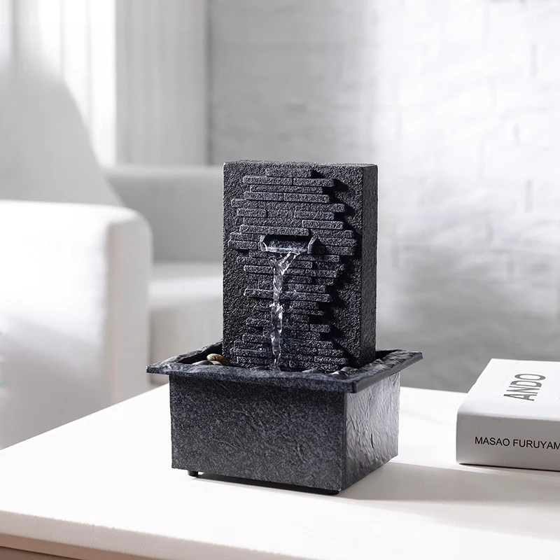Small Desktop Fountain Creative Entrance Decoration Humidifying Circulating Water Feature