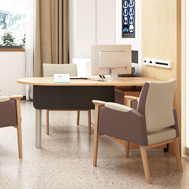 & Doctor's Consultation Room Matching Computer Desk Chair and Massage Bed Set Office Hospital Medical Commercial Furniture