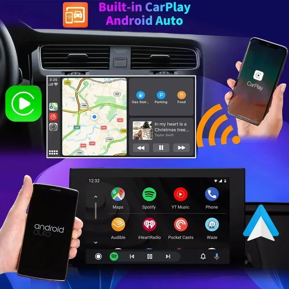 A7870 Android 13 12G+256G Universal 9/10 Inch Car Radio Video