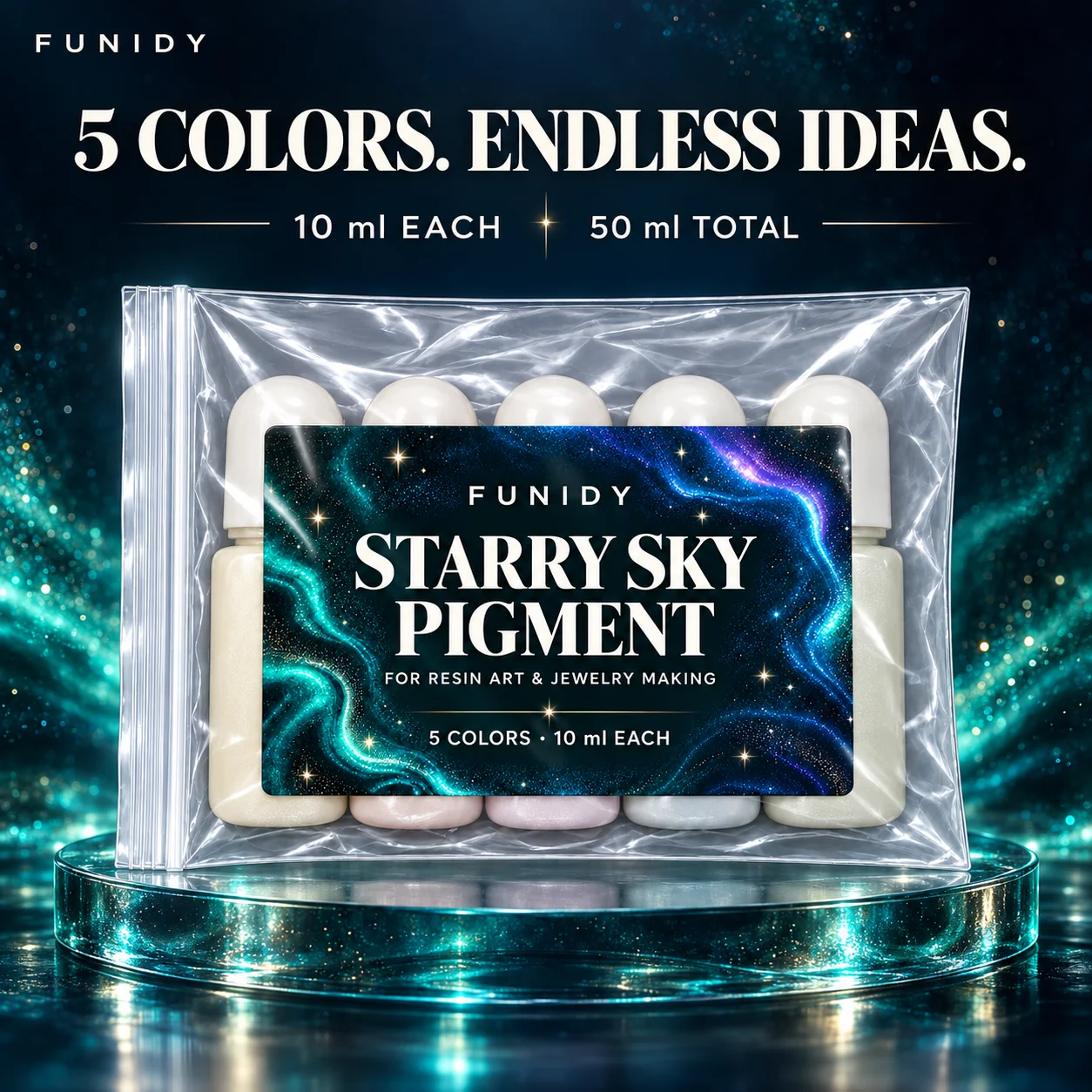 Art Starry Sky Dye - Handmade Creative Coloring Materials, Featuring Multicolor Color Matching, Helping Create Starry Gradient