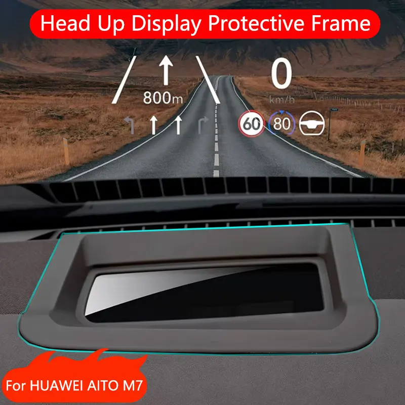 

Head Up Display Protective Frame For HUAWEI AITO M7 M5 M9 2023 2024 Car HUD Display Protective Cover Frame Accessories