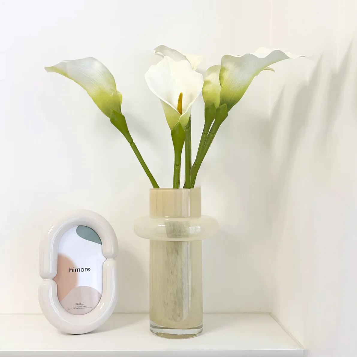 10 Stück Künstliche Große Calla-Lilien Schaumstoffblumen Brautstrauß-Zubehör Hochzeitsdekoration Party-Blumenarrangements Heimdekoration – Detail 1