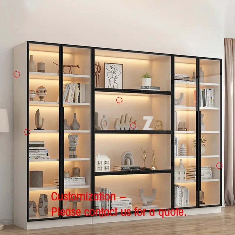 custom.Multifunctional White Black Living Room Decorative Storage Cabinet Wood Display Divider Cube Shelving Unit Bookcase Books