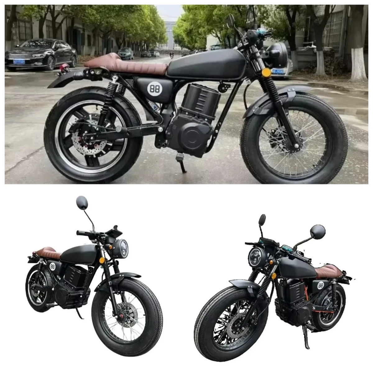 

streovn 2026 Latest Electric Retro Motorcycle Racing 3000w Scooter Electric Adult Super Endurance New Energy Urban Off-road